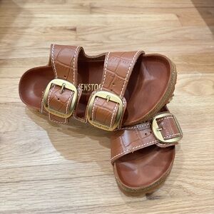 STAUD X Birkenstock Arizona big buckle sandals